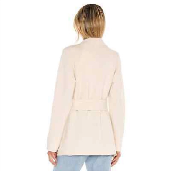 NWT Vince Belted Cashmere Merino Wool Sweater Coat Cardigan Cream - Picture 4 of 7